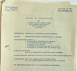 <p>Titelblad van het bewaard gebleven bouwbestek uit 1951 (CODA). </p>
